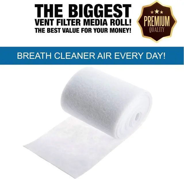 Alt view image 4 of 7 - Vent Filter Media Roll 25ft x 12in, Cut to Fit | Cuts to any register size for homes, RVs and mobile homes, electrostatic media works in HVAC, AC and heating vents
