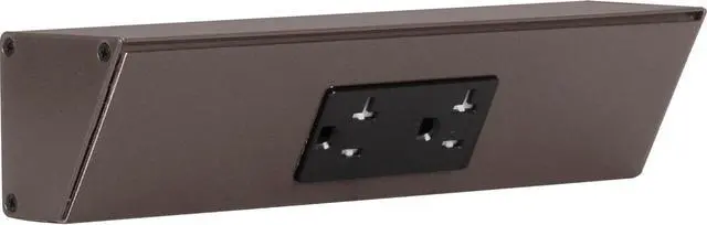 Main image of Task Lighting TR Series Angle Power Strip, 9 inch, 1 Dual Receptacles, Bronze