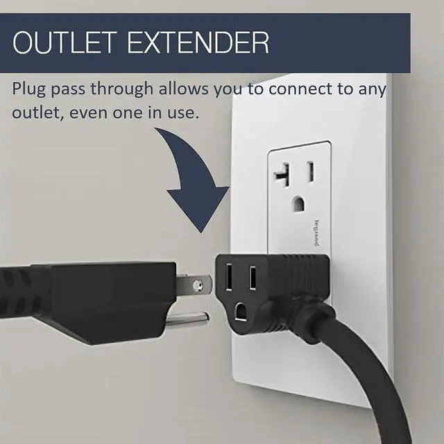 Alt view image 6 of 7 - Legrand radiant Recessed Furniture Power Strip 2 Outlet White 6 Ft Cord | Commercial Rated, Utlra Durable, Child Safe Tamper Resistant, Easy Installation, Screwless Bezel, Low Profile