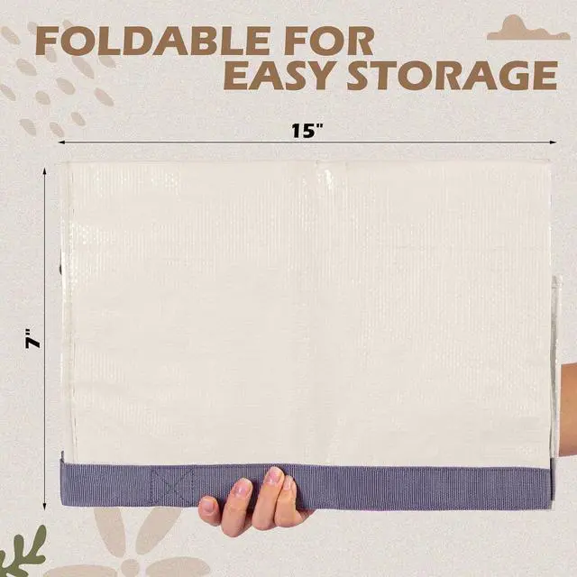Alt view image 5 of 6 - 8 Pack Extra Large Moving Bags 65LBs Heavy Duty Packing Bags with Extra Long Handles and Zippers Storage Totes for College Students Room Dorm Essentials Packing Supplies(Beige)