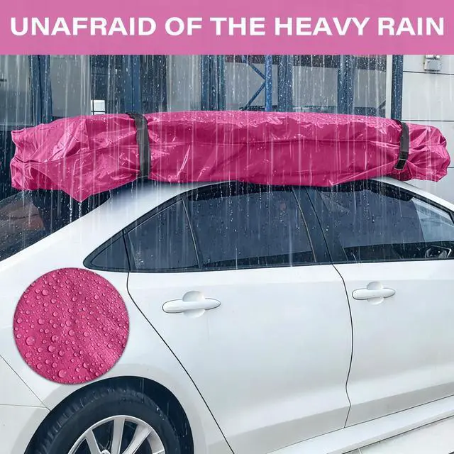 Alt view image 6 of 7 - Full Size,Mattress Bag for Moving,10 Mil Thick PE,Heavy Duty,Adhesive Strap | Mattress Moving Storage Bags for 15 Years,Reusable Protector Covers,8 Handles,Large Zipper, Waterproof,Dust Proof,Pink