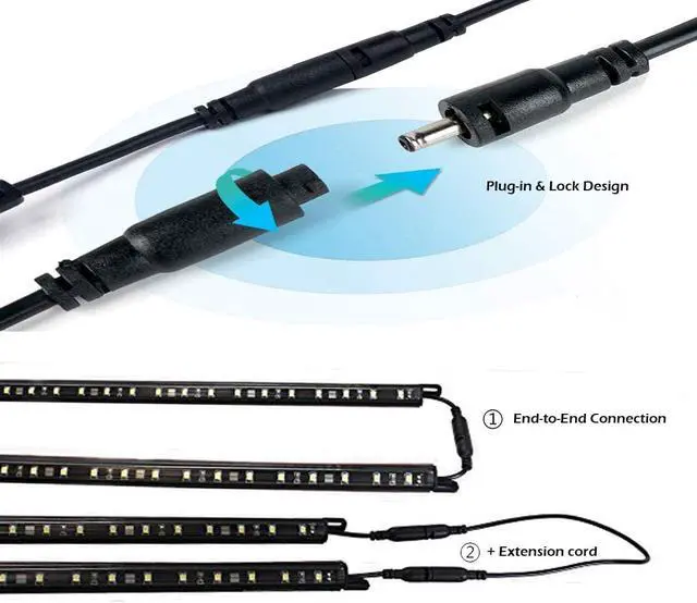 Alt view image 5 of 7 - Gun Safe Lights, Motion Sensor LED Light Kit, 6 Linkable Bars | for Locker Cabinet Closet Display Case, Plug-In Under Shelf Lighting, 6000K White, Auto On Off, Manual Mode, UL Adapter