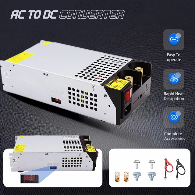 Alt view image 4 of 7 - 110V-120V AC to 12V DC Converter 100A 1200W Power Supply
