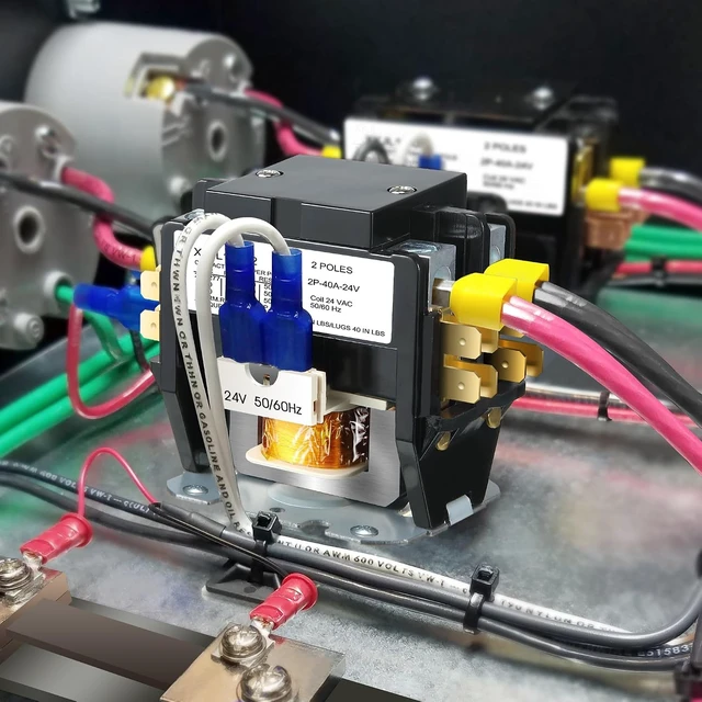 Alt view image 5 of 6 - 40A 2-Pole Air Conditioner Contactor with 24V Coil, HVAC Contactor (4 Pcs)