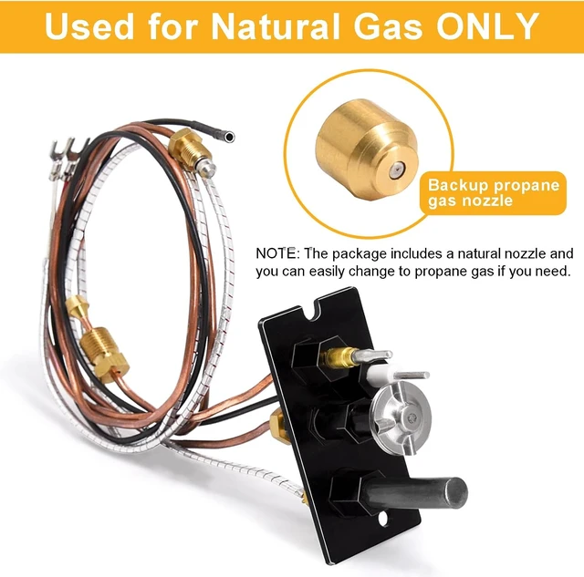 Alt view image 6 of 7 - 10002264 Natural Gas (NG) 3-Way SIT Pilot Assembly, for Majestic DV360 36BDVR 36BDVT 39BDVR, HHT, Temco, Vermont Castings Fireplaces & Stoves