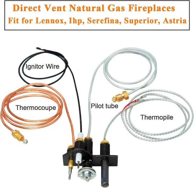 Alt view image 5 of 5 - 69l1701 SIT Natural Gas Fireplace Pilot Assembly, 69l17 / J4117 / 904405