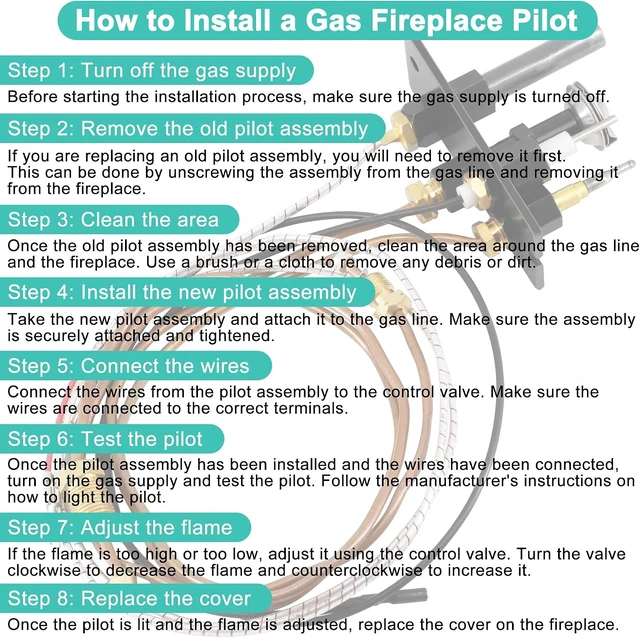 Alt view image 7 of 7 - 10002264 Natural Gas 3-Way Pilot Assembly with Thermocouple & Thermopile, Replacement for Majestic, Temco, Vermont Castings, HHT, Dutchwest, Monessen Fireplaces & Gas Stoves
