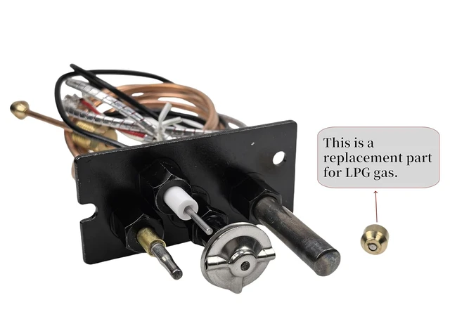 Alt view image 3 of 6 - NG/LPG Fireplace Pilot Assembly Replacement, 10002264