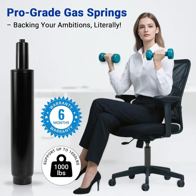 Alt view image 4 of 7 - Top-Activated Office Chair Gas Cylinder Replacement Kit, 11-16.5 Inches