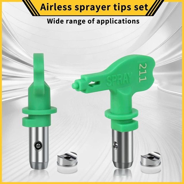 Alt view image 5 of 7 - 15 Pcs Sprayer Tip Set with 7 Reversible High Pressure Nozzle Tips, 2 Tip Guards & 6 Paint Gun Filters, for Titan/Wagner 351 Series Tips (517, 621, 211, 313, 415, 515)