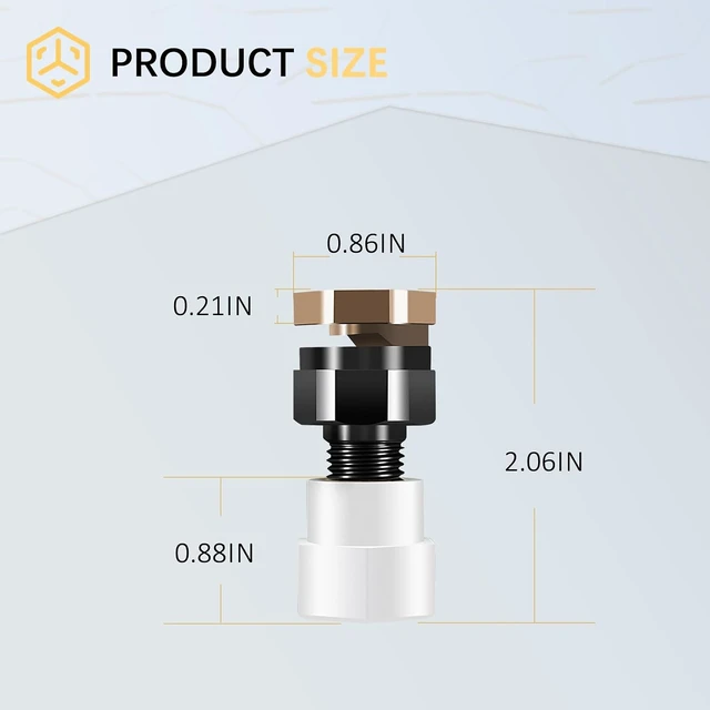 Alt view image 5 of 6 - BN2BP125FWX-CS Boomless Sprayer Nozzle, 2 Pack, 16ft Full Broadcast Spray, 2G