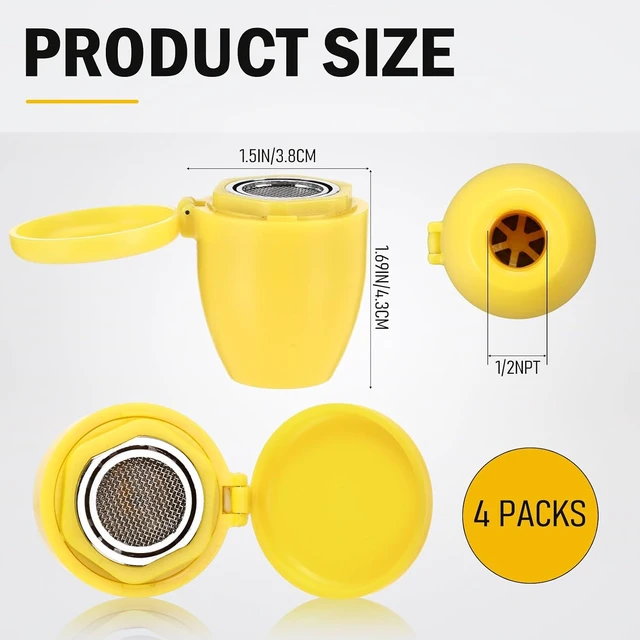 Alt view image 3 of 6 - 4 Pcs Classic Eye Wash Station Spray Head Nozzle