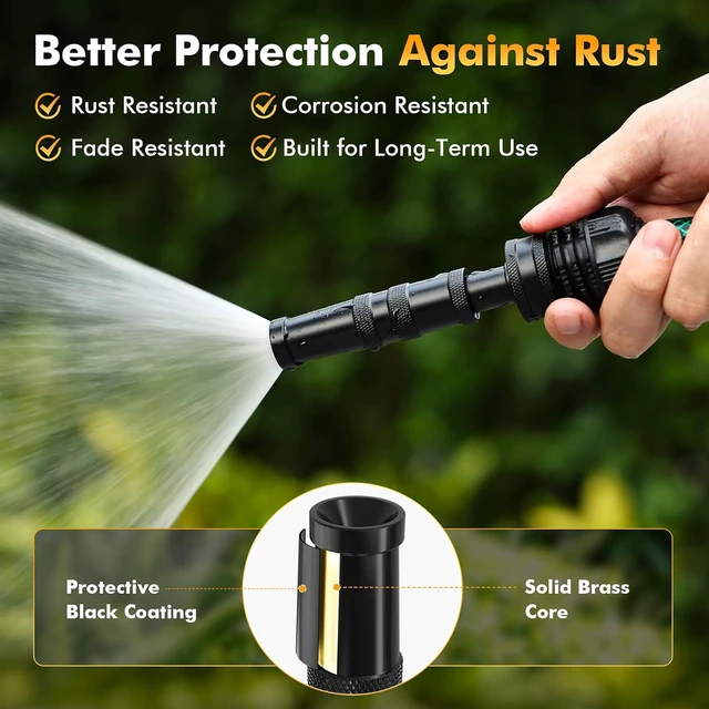 Alt view image 3 of 7 - Heavy Duty Garden Hose Nozzle Sprayer for Outdoor Use, 4 Pack