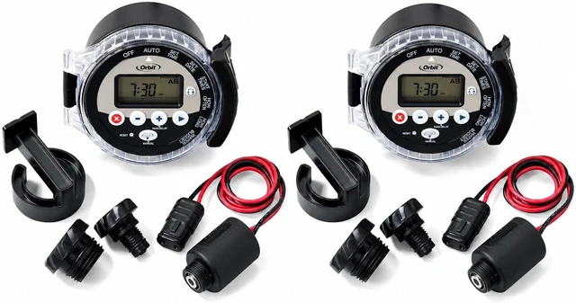 Main image of 57865 Battery-Operated Sprinkler Timer, 2-Pack Convenient Automated Watering Device (2 Total Timers)