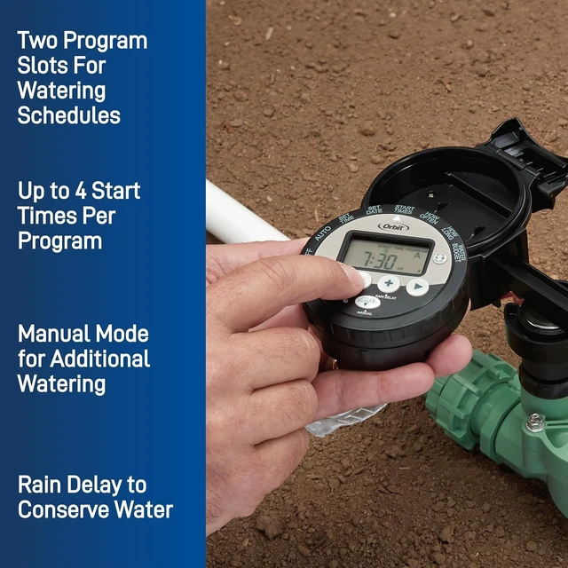 Alt view image 7 of 7 - 57865 Battery-Operated Sprinkler Timer, 2-Pack Convenient Automated Watering Device (2 Total Timers)