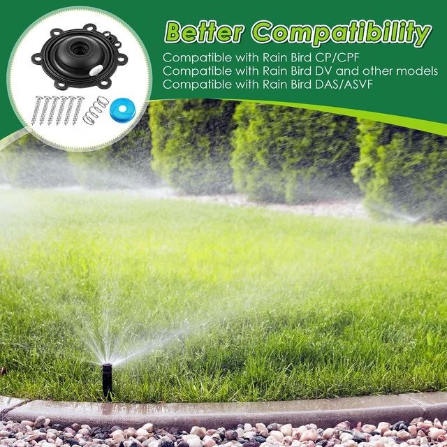 Alt view image 3 of 7 - Rain Bird DRKCP/CPF Compatible Diaphragm Repair Kit (8 Pack)