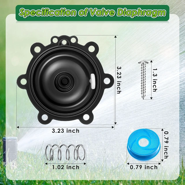 Alt view image 5 of 7 - Rain Bird DRKCP/CPF Compatible Diaphragm Repair Kit (8 Pack)