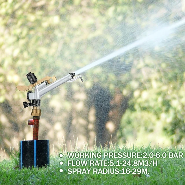 Alt view image 5 of 6 - 1-1/2" Agriculture Farm Irrigation Sprinkler Spray Gun Heads