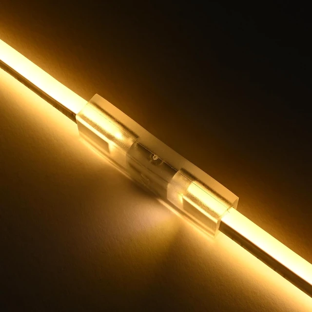 Alt view image 2 of 6 - BiLume 2700K 2-Pin I-Shape LED Neon Rope Light Connectors, 10 Sets