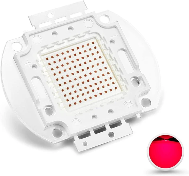Main image of 100W High Power Deep Red LED Plant Grow Light Chip, 650nm-660nm