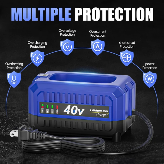 Alt view image 6 of 6 - Upgraded Charger Compatible with Kobalt 40V Charger KRC840-03