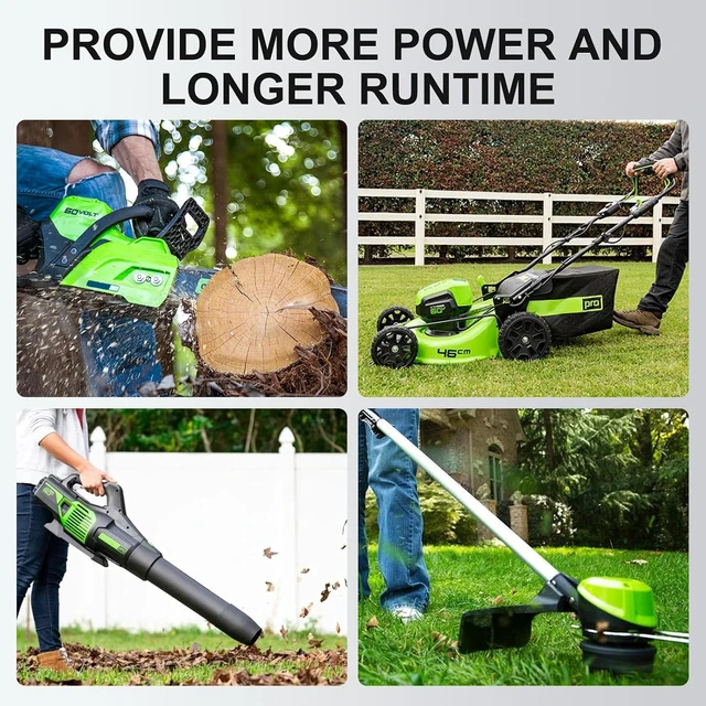 Alt view image 7 of 7 - Dual Charger for Greenworks 60V Battery Fast Simultaneous Charging Station with USB-A & Type-C Ports, Fits Greenworks Pro 60V Li-ion Battery & Cordless Tools