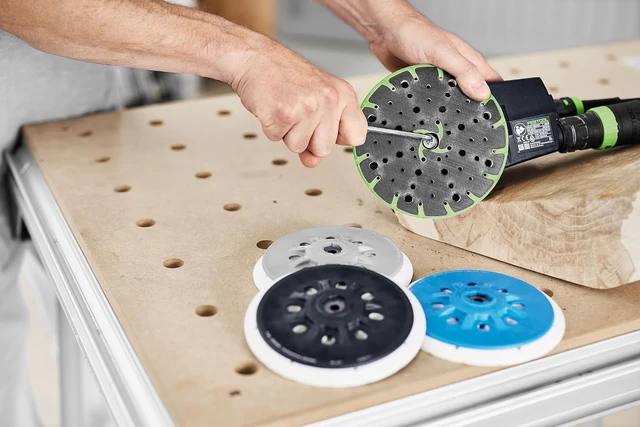 Alt view image 3 of 6 - FUSION-TEC ST-STF D150/MJ2-M8-W-HT Sander Backing Pad for ETC/ETS EC