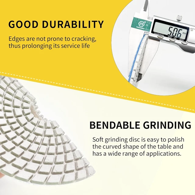 Alt view image 2 of 7 - 6 Inch Diamond Polishing Pads Kit for Tile & Stone Sanding