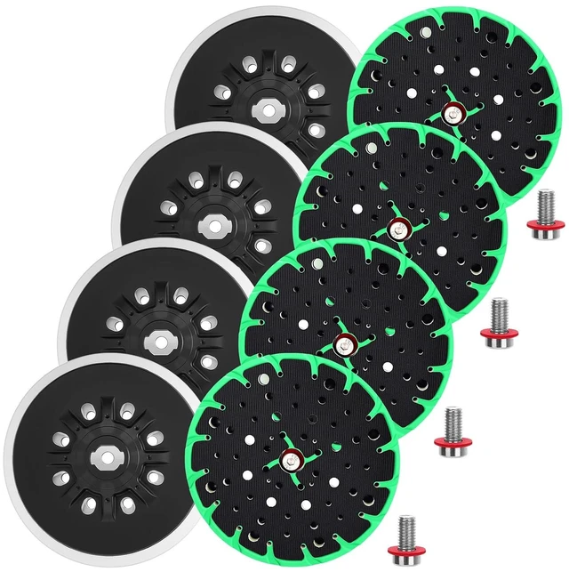 Main image of 4 Pack 6 Inch Soft Sanding Pad for Festool 202458/202459 Sanders, 48-Hole Disc, Fits Festool ETS EQ 150/3 EQ & ETS 150/5 Sanders