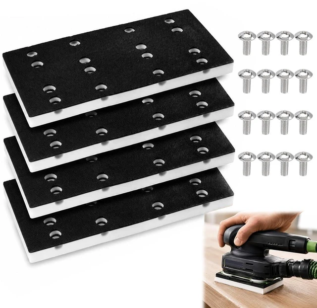 Main image of 4 Pack 489252 3x5 Inch Hard Replacement Pad for RTS 400 Sander