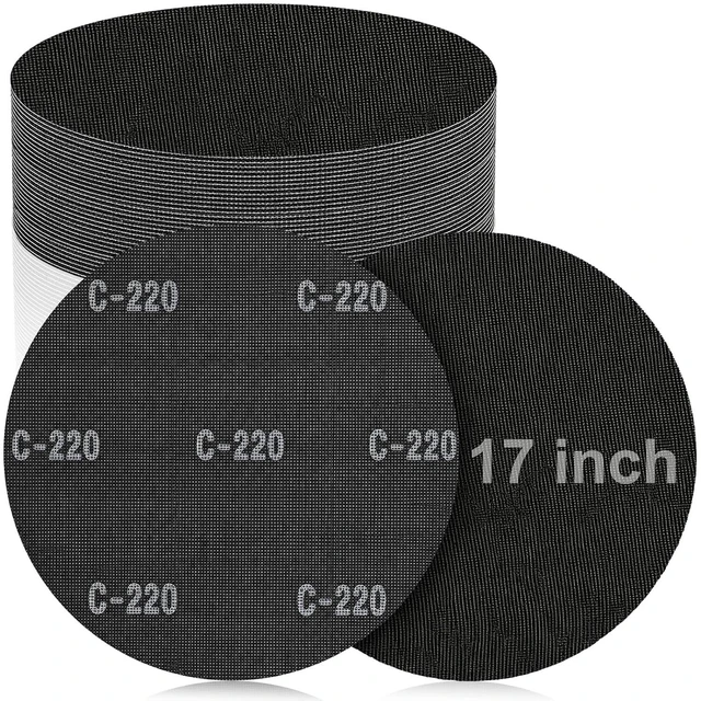 Main image of 17" 220 Grit Floor Sanding Screen Discs for Floor Buffers, 10 Pack