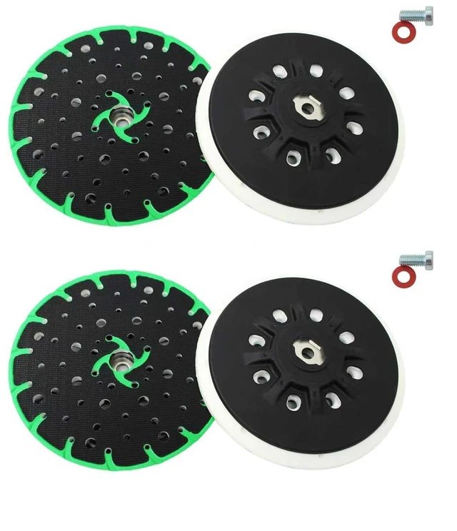 Main image of 2 Pack 202460 6" Hard Back-Up Sanding Pad, 17/48-Hole Discs