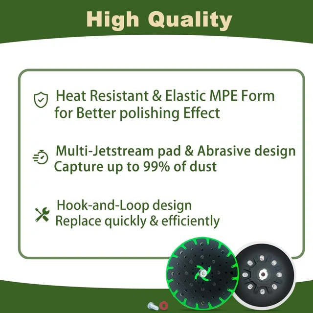 Alt view image 4 of 6 - Upgraded 202460 6-Inch (150mm) Hard Sanding Pad, 48-Hole, M8 Thread, for Festool ETS 150/3 EQ, ETS EC 150/5 EQ, ETS EC 150/3 EQ, ETS 150/5 EQ Sanders, 1 Pack