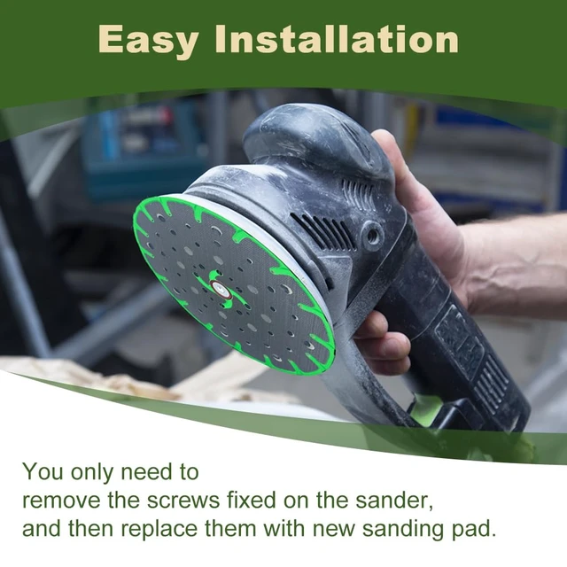 Alt view image 5 of 6 - Upgraded 202460 6-Inch (150mm) Hard Sanding Pad, 48-Hole, M8 Thread, for Festool ETS 150/3 EQ, ETS EC 150/5 EQ, ETS EC 150/3 EQ, ETS 150/5 EQ Sanders, 1 Pack
