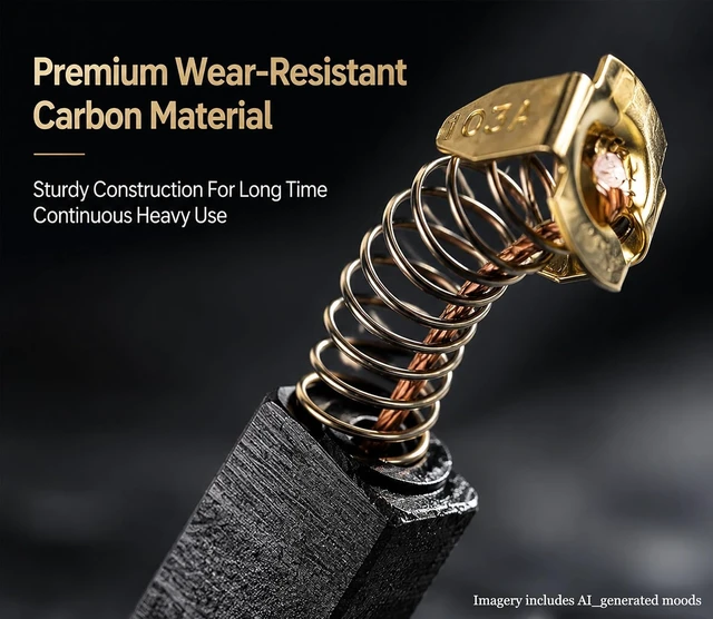 Alt view image 3 of 7 - CB-103A Carbon Brush Replacement for Electric Motor Angle Grinder, Durable Motor Brushes for Efficient Performance & Long Life (20 Pack)