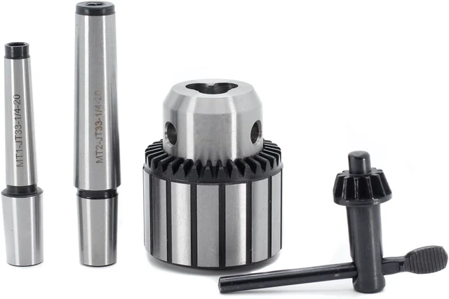 Main image of JT33 Key Type 1/2 Inch (1-13mm) Drill Chuck with MT1 & MT2