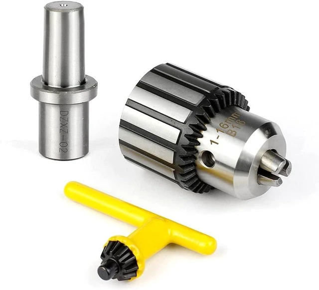 Main image of 5/8 Inch (1-16mm) Drill Chuck with 3/4 Inch Weldon Shank Adapter
