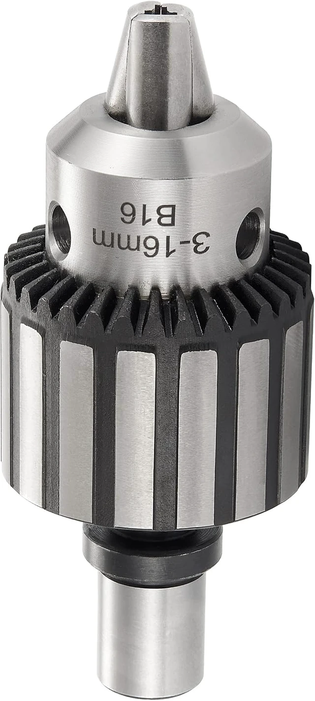 Alt view image 5 of 6 - HD Heavy Duty 5/8" (16mm) Magnetic Drill Chuck with 3/4" Weldon Shank Adapter, Key Type Converter Tool for Drill Press (B16)