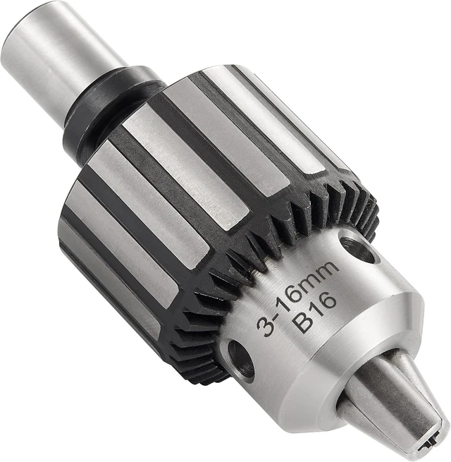 Alt view image 4 of 6 - HD Heavy Duty 5/8" (16mm) Magnetic Drill Chuck with 3/4" Weldon Shank Adapter, Key Type Converter Tool for Drill Press (B16)