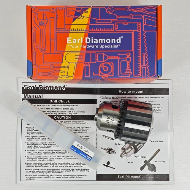 Alt view image 5 of 7 - Super Heavy Duty 5/8" (16mm) Drill Chuck with K32 Key & MT2 Shank
