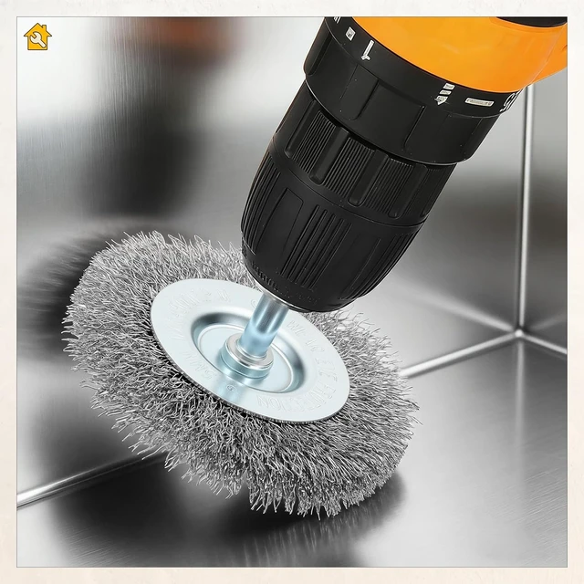 Alt view image 7 of 7 - 82 Pcs Carbon Steel Wire Brush Kit for Drill with 1/4 in Shank, 1-3"