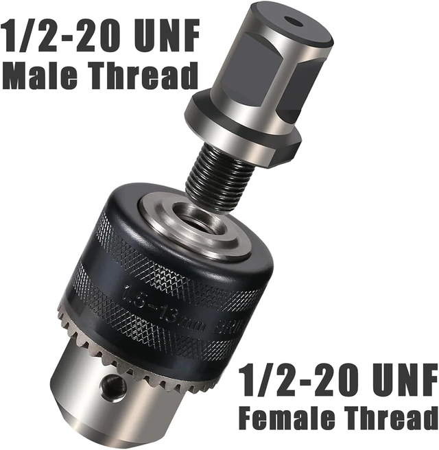 Alt view image 5 of 7 - 1/16"-1/2" Magnetic Drill Chuck with 1/2"-20 UNF Weldon Shank Thread