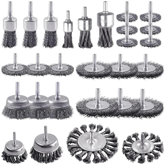 Main image of 28 Pack Carbon Steel Wire Wheel & Twist Knot Cup Brush