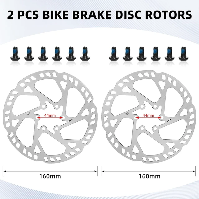 Alt view image 6 of 7 - MTB 2-Piston Hydraulic Disc Brake Kit with 160mm Rotors
