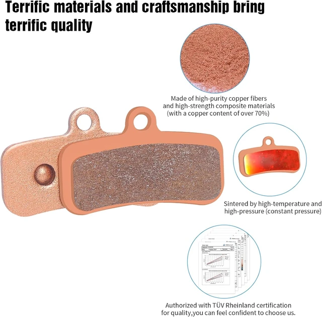 Alt view image 4 of 7 - 25 Pairs 4-Piston Sintered Metal Ebike Brake Pads with Install Tools