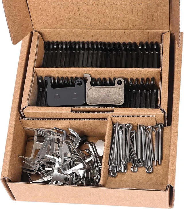 Main image of 25 Pairs Brake Pads for Shimano XTR M975 M966 M965, SLX M665, LX M596, Deore XT MTB & Ebike, with 3 Installation Tools