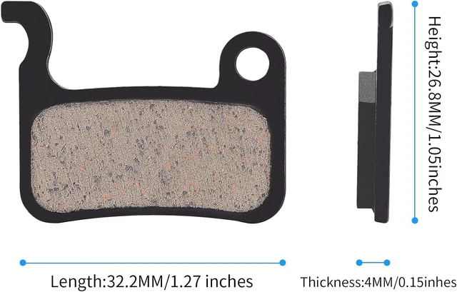 Alt view image 6 of 7 - 25 Pairs Brake Pads for Shimano XTR M975 M966 M965, SLX M665, LX M596, Deore XT MTB & Ebike, with 3 Installation Tools