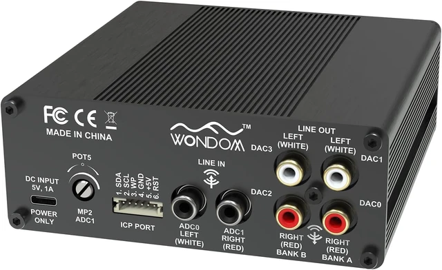 Alt view image 2 of 6 - ADAU1701 DSP Preamp Tone Board 2.2/4.0 Crossover, 2-in 4-out with Treble, Bass & Volume Control, Supports SigmaStudio