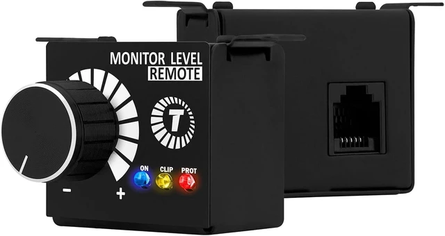 Main image of Taramps Monitor Level Remote Bass Knob Volume Regulator Exclusively for Taramps Amplifiers with Integrated LED Indicators (On, Clip, Protection), Black