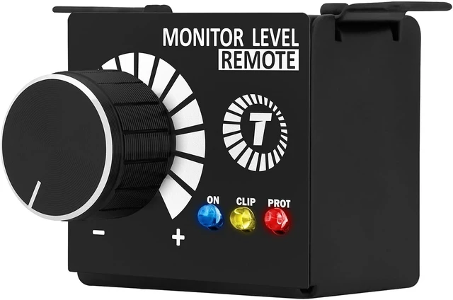 Alt view image 2 of 7 - Taramps Monitor Level Remote Bass Knob Volume Regulator Exclusively for Taramps Amplifiers with Integrated LED Indicators (On, Clip, Protection), Black